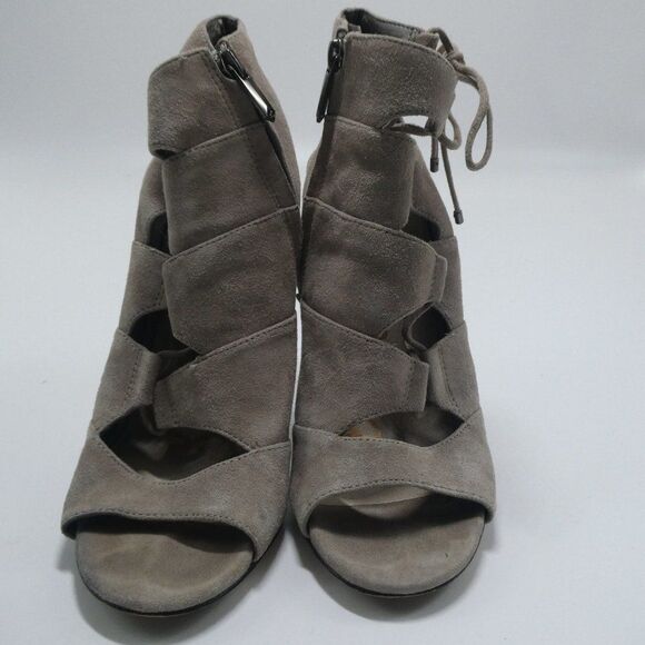 Sam Edelman Palma Suede Sandal Heel Booties LaceUp - Picture 5 of 10